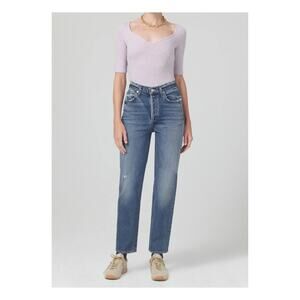 Citizens of Humanity Cotton Denim High Rise Dylan Jeans Blue Women's Size 27